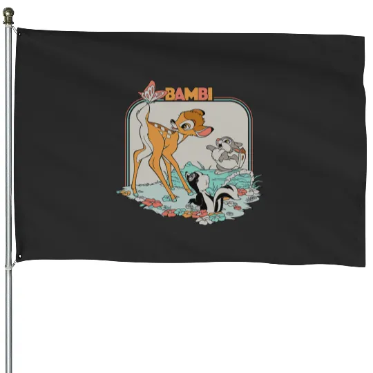 Disney Bambi Movie Retro House Flags