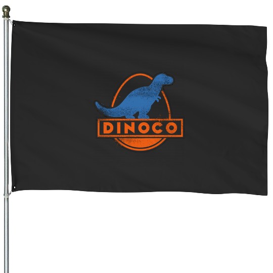 Disney PixarCars Iconic Dinoco Gas Station Logo House Flags