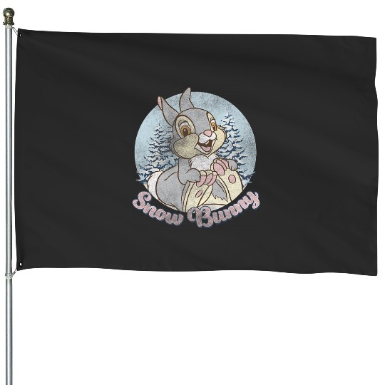 Disney Bambi Thumper Christmas Snow Bunny House Flags