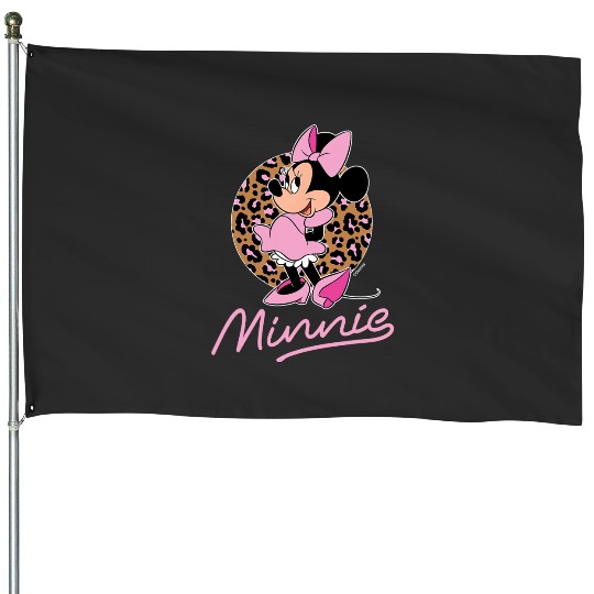 Disney - Minnie Leopard Print House Flags