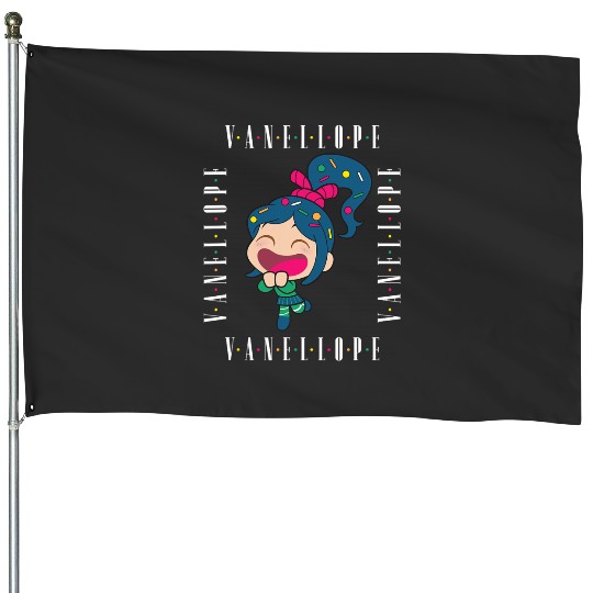 Disney Wreck-It Ralph Chibi Vanellope Excited Portrait House Flags