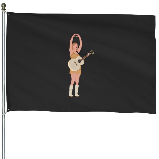 Eras Tour Fearless (Gold Fringe) 8 House Flags