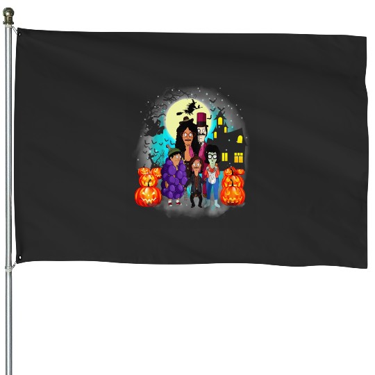 Bobs Burgers Pumpkin Halloween House Flags