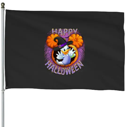 Daisy Duck Halloween House Flags, Happy Halloween House Flags, Daisy Halloween House Flags, Disney Daisy House Flags, Halloween House Flags Women, Fall House Flags