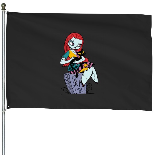Disney The Nightmare Before Christmas Sally and Cat House Flags