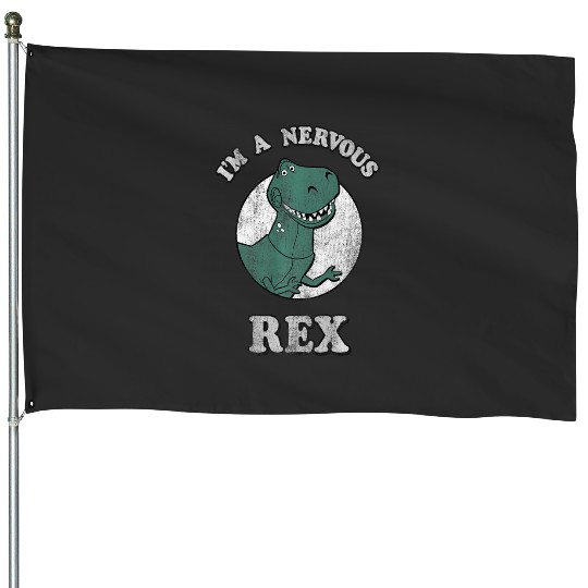 Discover Disney Pixarss Toy Story Im A Nervous Rex Dinosaur Premium House Flags