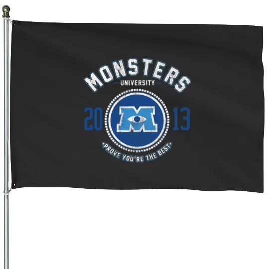 Disney Monsters University Logo Graphic House Flags