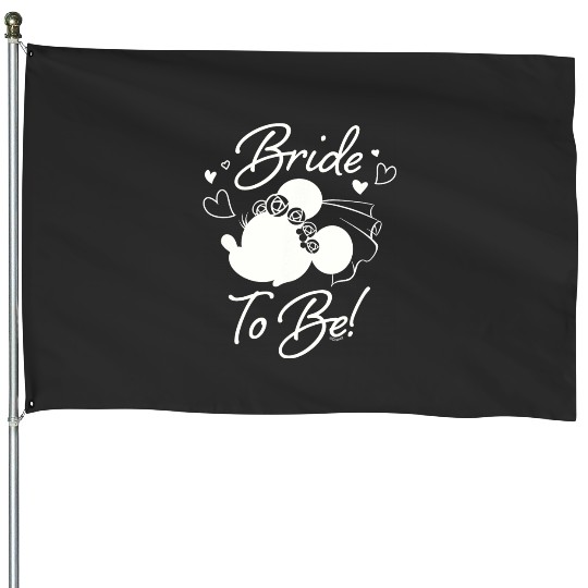 Discover Disney Minnie Mouse Bride to Be Wedding Bridal Bachelorette House Flags