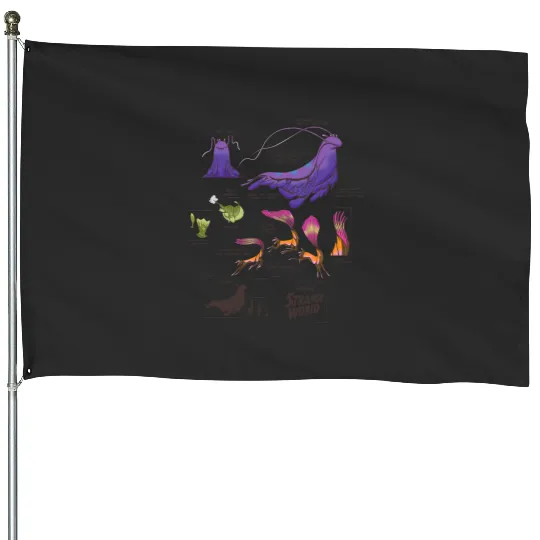 Discover Disney Strange World Strange Creatures House Flags