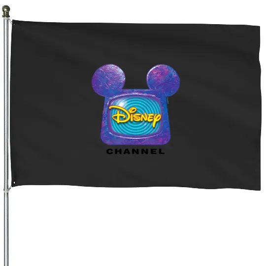 Discover Disney Channel  Mickey Mouse TV Retro 1999 Logo House Flags