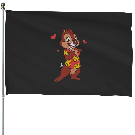 Discover Disney Chip 'n' Dale Rescue Rangers Dale In Love House Flags
