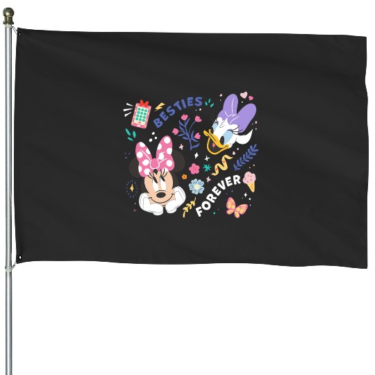 Disney Mickey And Friends Minnie & Daisy Besties Forever House Flags