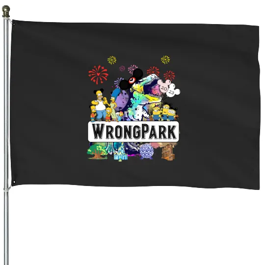 Wrong Park Tyrannosaurus 2023 Disney House Flags