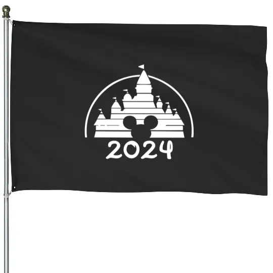 Discover Disney Family Vacation 2024 Mickey And Friends Disney House Flags, Disney Family Matching House Flags
