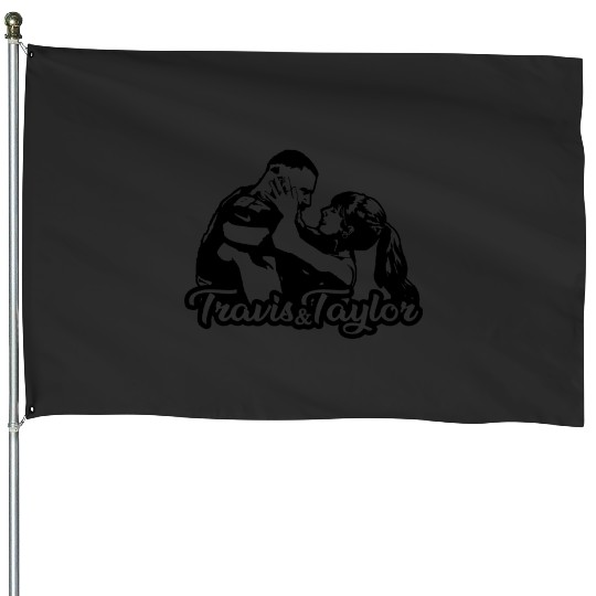 Travis Kelce And Taylorr Swift (1) House Flags