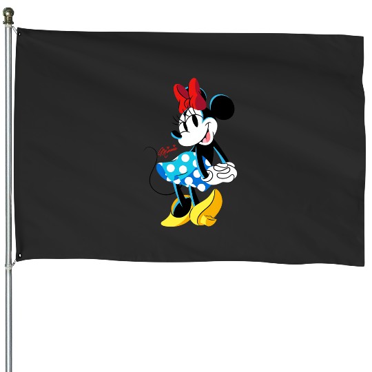 Disney Minnie Mouse Polka-Dot Skirt Cute Retro  Pose House Flags