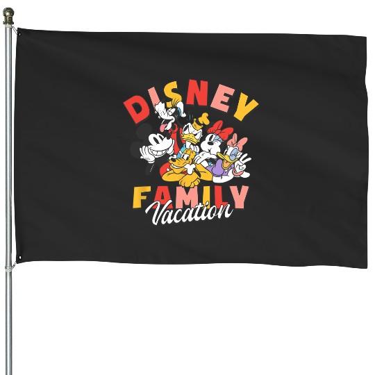 Discover Disney Mickey And Friends Disney Family Vacation Chest Logo House Flags