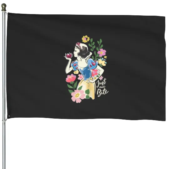 Retro Disney Snow White And The Seven Dwarfs Floral House Flags,