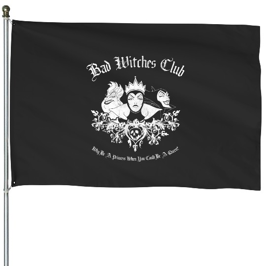 Discover Disney Villains Bad Witches Club Group Shot Vintages House Flags
