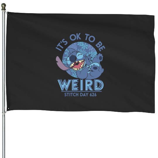 Discover Disney Lilo Stitch 626 Stitch Day Its OK To Be Weird Pullover House Flags