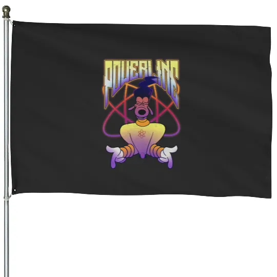 Disney A Goofy Movie Powerline Logo Portrait Short Sleeve House Flags