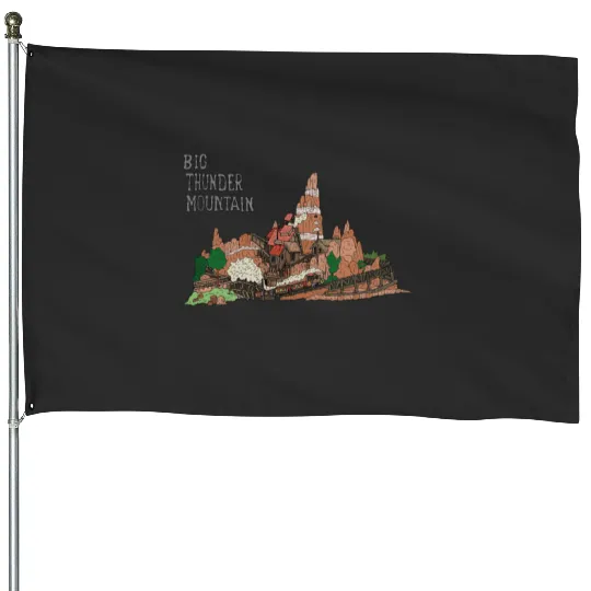 Disneyland Paris Big Thunder Mountain House Flags