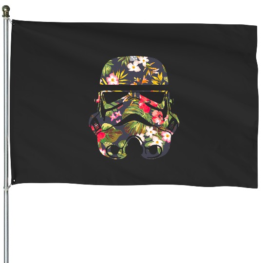 Star Warss Tropical Stormtrooper Floral Print Disney House Flags