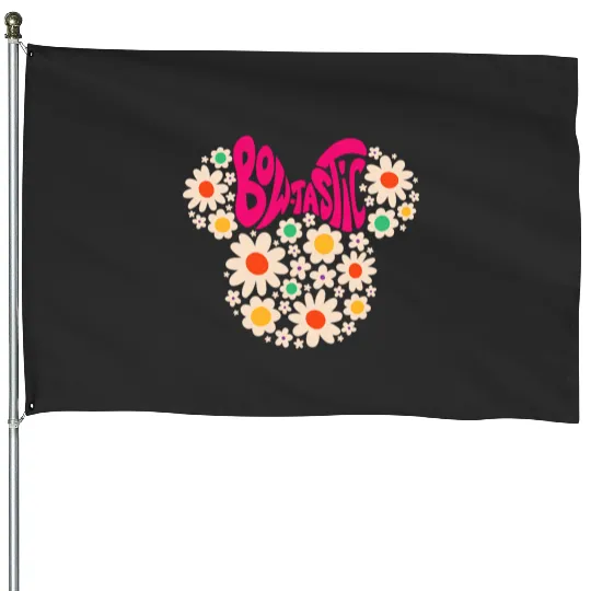 Discover Disney Minnie Mouse BowTastic Vintages Daisy Floral House Flags