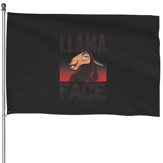 Discover Disney Emperors New Groove Kuzco Llama Face House Flags