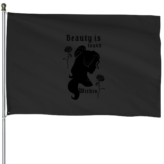 Discover Disney Beauty The Beast Belle Found Within Graphic House Flags