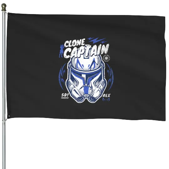 Disney StarWars , Clone Wars Clone Captain Rex , Funny Galaxys Edge Holiday Trip House Flags
