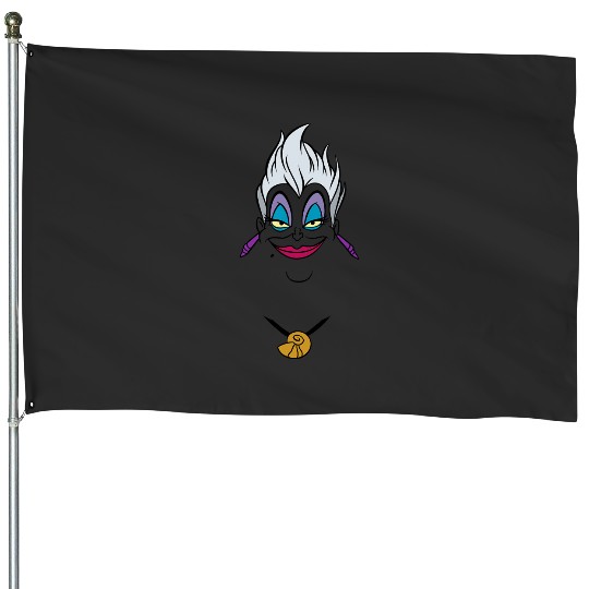 Disney Villains Ursula Big Face House Flags