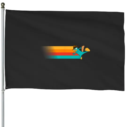 Disney Channel Phineas and Ferb Perry the Platypus House Flags
