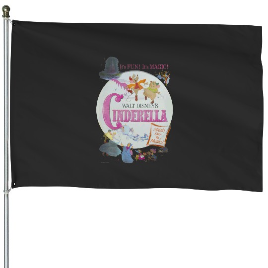 Discover Disney Cinde  Classic Movie Poster House Flags