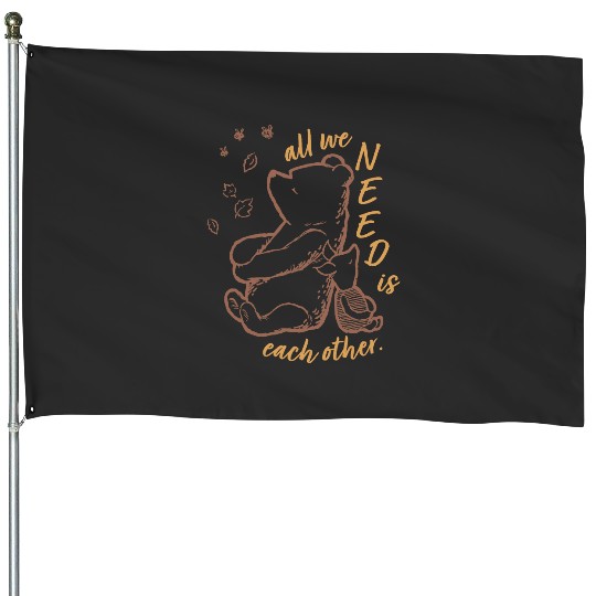 Disney Winnie the Pooh Piglet All We Need Is Each Other House Flags