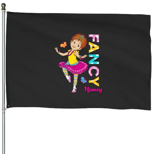 Disney Fancy Nancy Dancing with Nancy House Flags