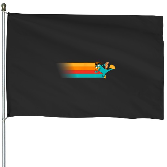 Disney Channel Phineas and Ferb Perry the Platypus House Flags