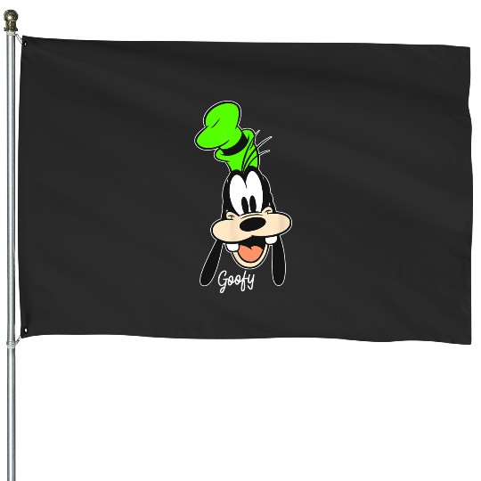 Discover Disney Mickey And Friends Goofy Big Face Portrait House Flags