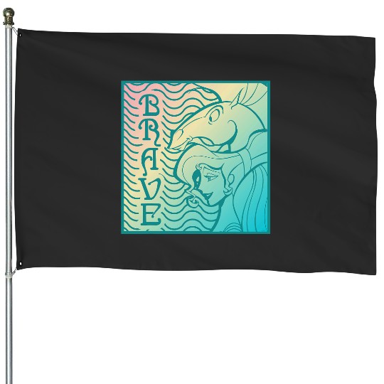Disney Herculess Meg Megara Pegasus Bravess House Flags