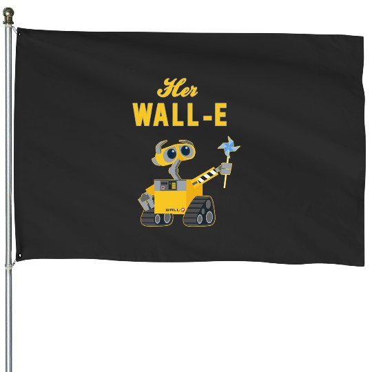 Disney Pixar Wall-E Her Wall-E Couples House Flags
