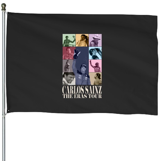 Carlos Sainz Eras Tour 2023 V2 season white letters House Flags