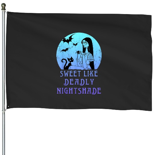 Disney Nightmare Before Christmas Sally Sweet Like Deadly House Flags, Disneyland Spooky Season
