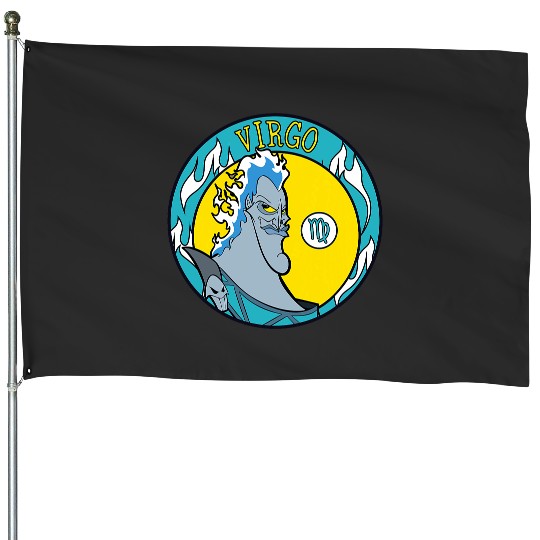 Disney Villains Hades Virgo Zodiac House Flags