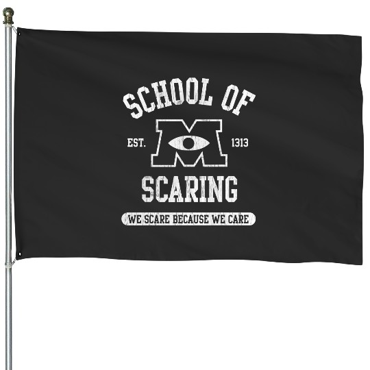 Disney Pixars Monsters University School of Scaring EST. 1313 House Flags