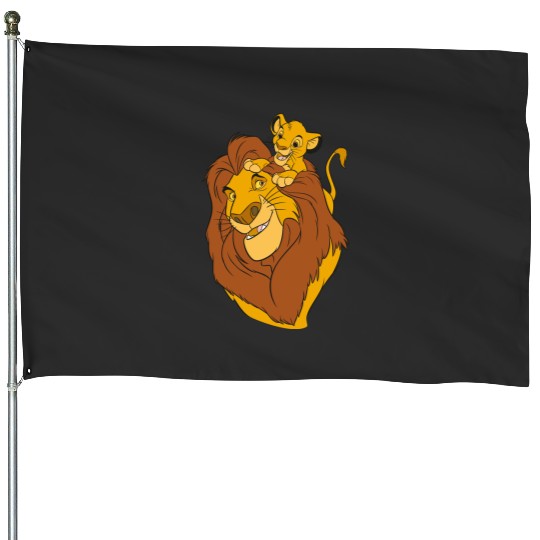 Disney The Lion King Simba and Mufasa Crewneck Sweatshirt Sweatshirt House Flags
