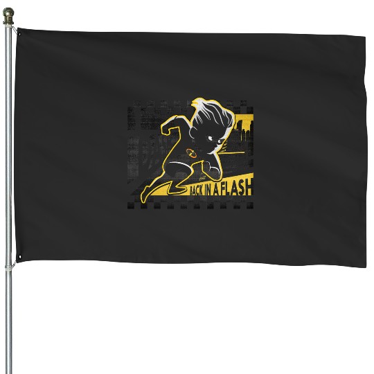 Disney Pixar The Incredibles 2 Dash Retro Racing Flag Logo House Flags