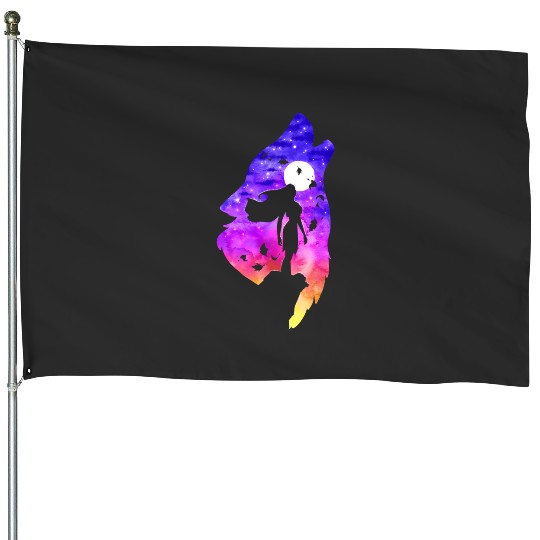 Disney Princesses Pocahontas Colors In The Silhouette House Flags