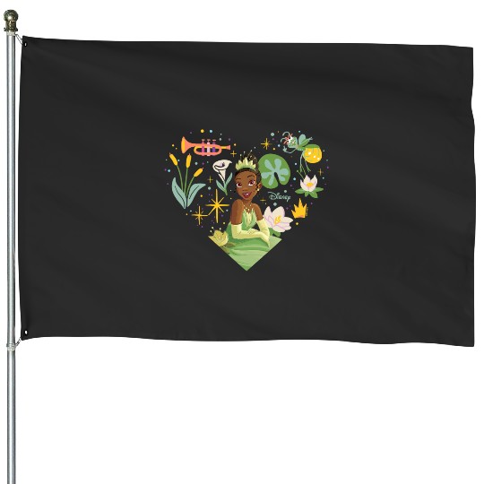 Disney Princess - Tiana Nature Heart House Flags