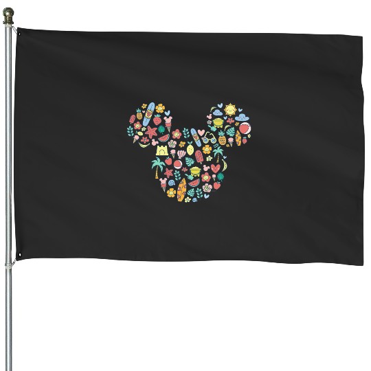 Disney Mickey Mouse Icon Summer Fun House Flags