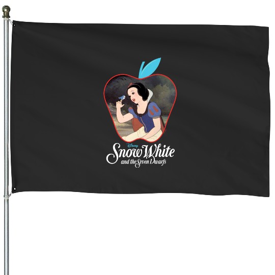 Disney Princess - Snow White Apple Silhouette House Flags